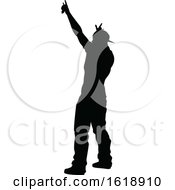 Singer Pop Country Or Rock Star Silhouette by AtStockIllustration