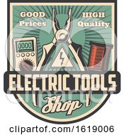 Poster, Art Print Of Retro Styled Electric Design