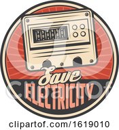Poster, Art Print Of Retro Styled Electric Design
