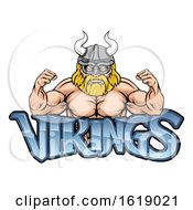 Poster, Art Print Of Viking Cartoon Sports Mascot