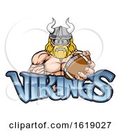 Poster, Art Print Of Viking American Football Sports Mascot