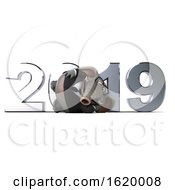 3d Business Elephant On A White Background