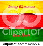 Poster, Art Print Of Merry Christmas And Happy New Year Panels