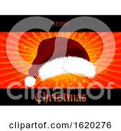 Christmas Star Burst Panel And 3D Santa Hat