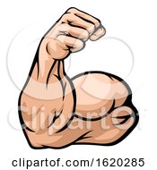 Strong Arm Showing Biceps Muscle by AtStockIllustration