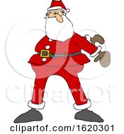 Cartoon Christmas Santa Dancing The Floss