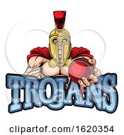 Trojan Spartan Cricket Sports Mascot