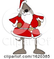 Poster, Art Print Of Cartoon Santa Dog