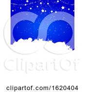 Poster, Art Print Of Christmas Festive Winter Blue Background