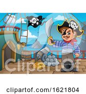 Poster, Art Print Of Pirate On A Ship Deck