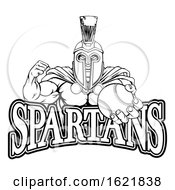 Poster, Art Print Of Spartan Trojan Baseball Sports Mascot