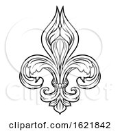Fleur De Lis Graphic Design Element by AtStockIllustration