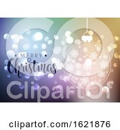 Poster, Art Print Of Christmas Background With Bokeh Lights