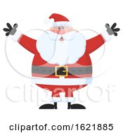 Poster, Art Print Of Closeup Of Santa Claus Welcoming With Open Arms