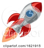 Poster, Art Print Of Cartoon Rocket Space Ship