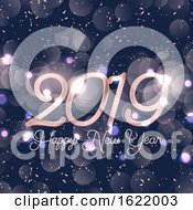 Poster, Art Print Of Happy New Year Background With Bokeh Lights