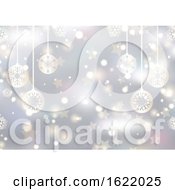 Poster, Art Print Of Christmas Decorations On A Bokeh Lights Background