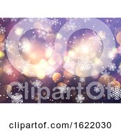 Poster, Art Print Of Christmas Snowflakes And Bokeh Lights