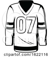 Poster, Art Print Of Black And White Hockey Jersey