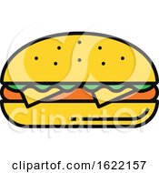 Poster, Art Print Of Cheeseburger Food Icon