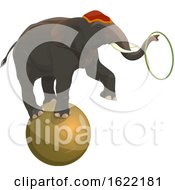 Poster, Art Print Of Performing Circus Elephant