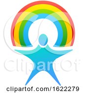 Poster, Art Print Of Person With A Rainbow