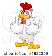 Chicken Cartoon Rooster Cockerel Character by AtStockIllustration
