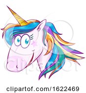 Poster, Art Print Of Rainbow Unicorn Face