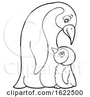 Poster, Art Print Of Emperor Penguin And Chick