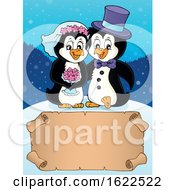 Poster, Art Print Of Penguin Wedding Couple