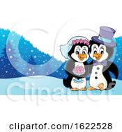 Poster, Art Print Of Penguin Wedding Couple
