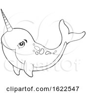 Poster, Art Print Of Swimming Narwhal