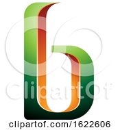 Orange And Green Letter B