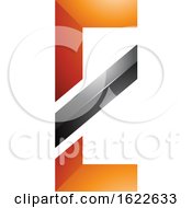 Poster, Art Print Of Orange And Black Letter E