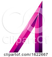 Poster, Art Print Of Magenta Letter A