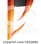 Poster, Art Print Of Orange And Black Arrow Like Letter E