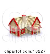 Matchstick Home With Red Tips Symbolizing A Stick Built House Foreclosure And Insurance