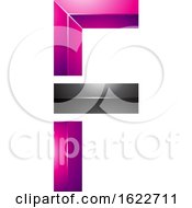 Poster, Art Print Of Magenta And Black Letter F
