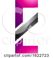 Poster, Art Print Of Magenta And Black Letter E