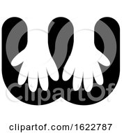 Poster, Art Print Of Gloves Or Hands In Letter W