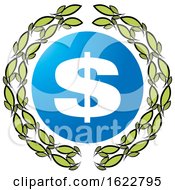 Poster, Art Print Of Usd Circle With Leaves