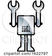Poster, Art Print Of Robot With Wrench Arms