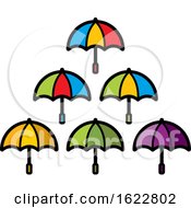 Colorful Umbrellas by Lal Perera