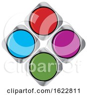 Poster, Art Print Of Colorful Buttons