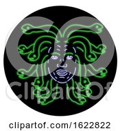 Head Of Medusa Oval Neon Sign by patrimonio