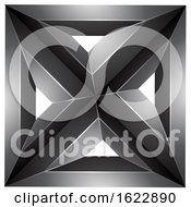 Black 3d Geometric Square by cidepix