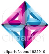 Magenta And Blue Diamond by cidepix