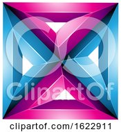 Poster, Art Print Of Blue And Magenta Square