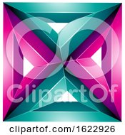 Magenta And Turquoise Square by cidepix