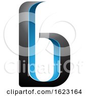 Poster, Art Print Of Blue And Black Letter B